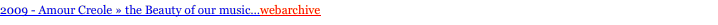 2009 - Amour Creole 
