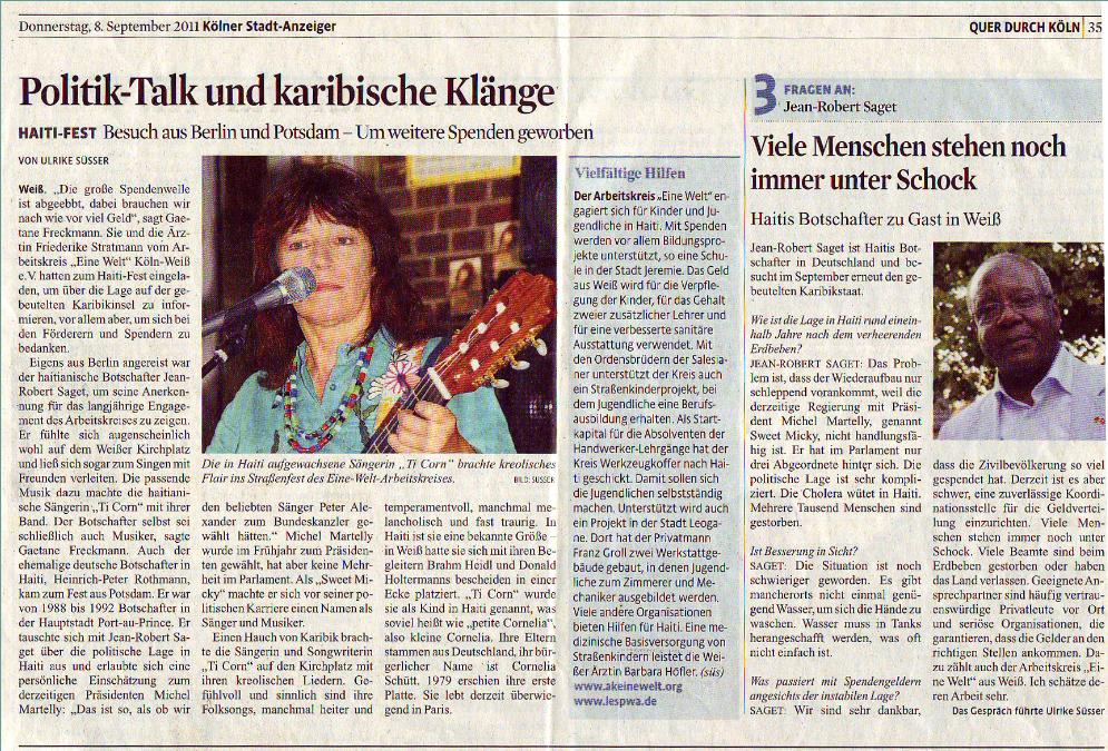 Konzert Koln Sept 
